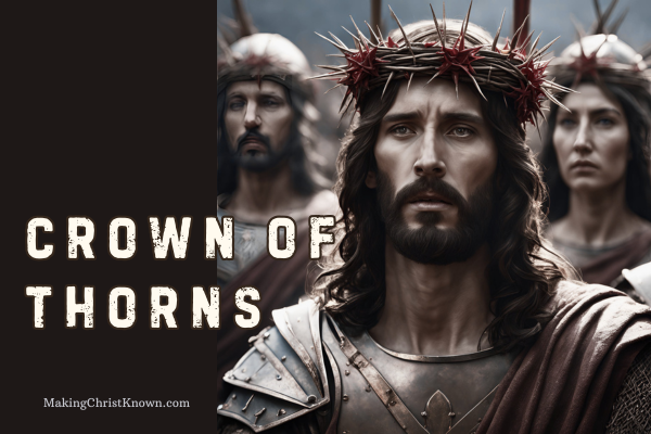 Jesus Wears a Crown of Thorns in Matthew 27, continuing the Easter Story.