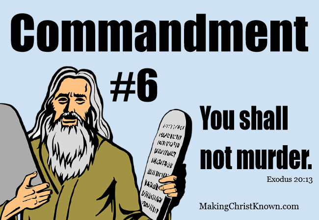 6th commandment in Exodus