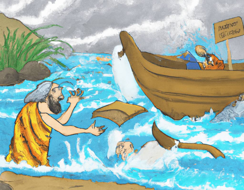 Children's Bible story about Noah and the great flood